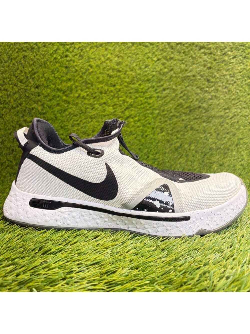 Nike PG 4 Paul George Oreo Mens Size 13 White Black Basketball Shoes Sneakers